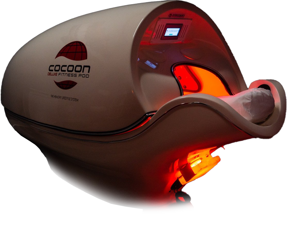 Cocoon Pod Closed with infrared lights on